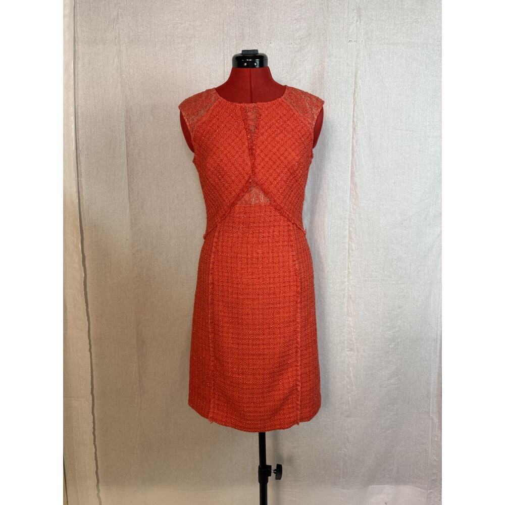 Kay Unger New York Silk Blend Midi size 4 Sleeveless Dress D180